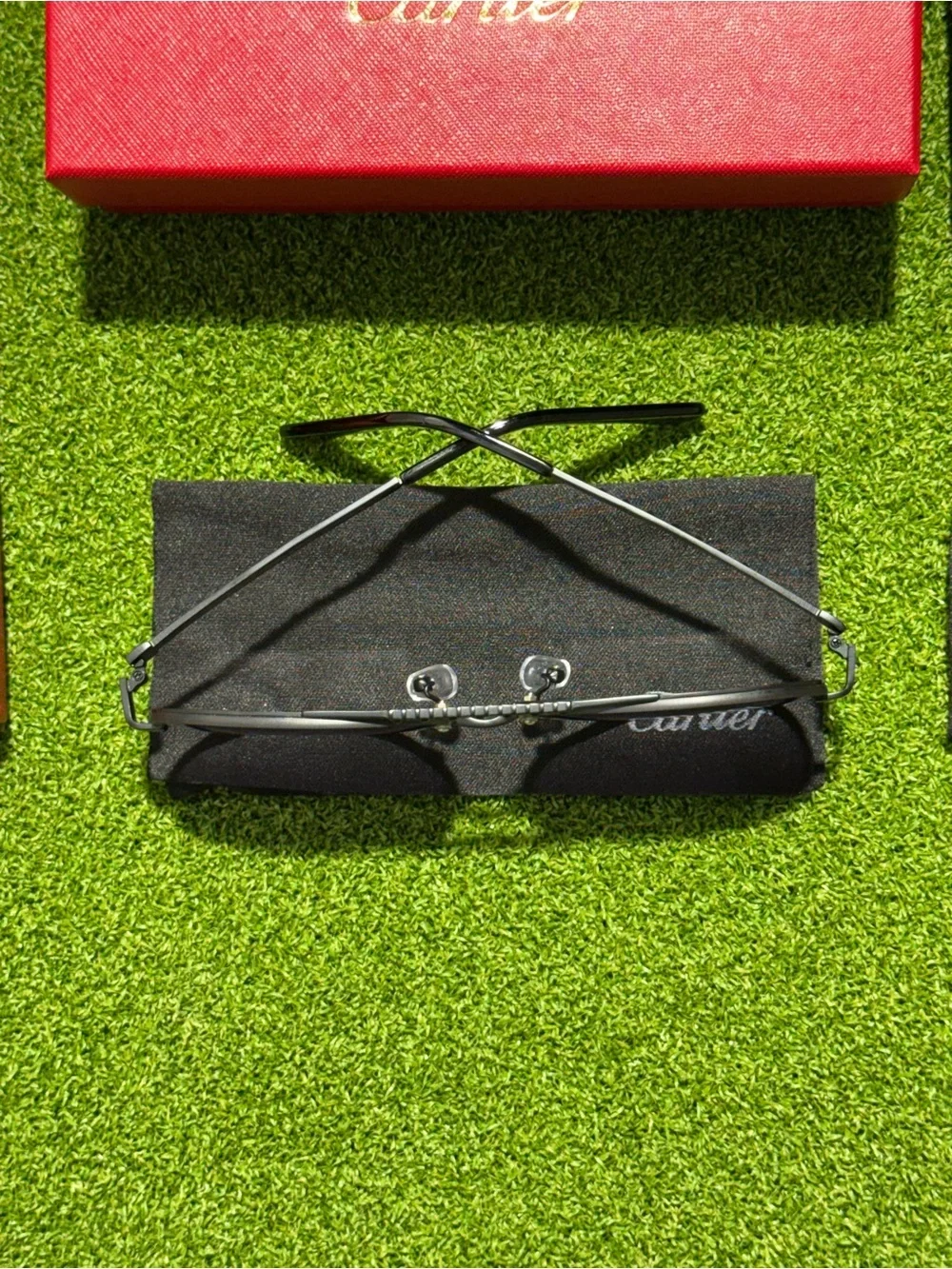 Cartier Black Sunglasses With Black Accents